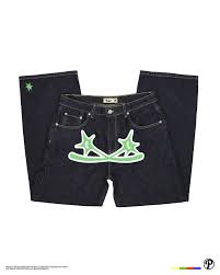 Protect Ldn Jeans Pants Green Logo